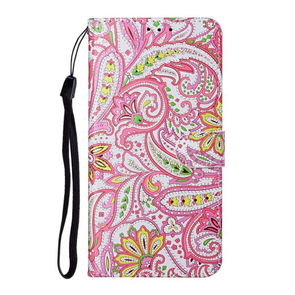 Samsung Galaxy S21+ (Plus) Læder Cover m. Pung - Paisley Flower For Discount