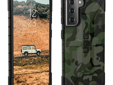 Samsung Galaxy S21+ (Plus) UAG PATHFINDER SE Series Cover - Forrest Camo - Grøn Camo Discount