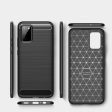 Samsung Galaxy A02s Tech-Protect Fleksibelt Plastik Carbon Cover - Sort Sale