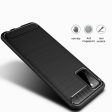 Samsung Galaxy A02s Tech-Protect Fleksibelt Plastik Carbon Cover - Sort Sale