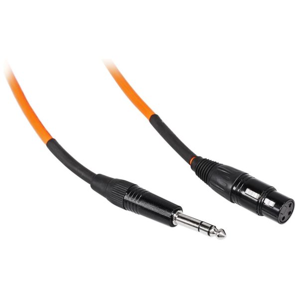 8 Rockville RCXFB6O Orange 6  Female REAN XLR to 1 4   TRS Balanced Cables OFC Supply