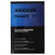 (2) Kicker 44CVX152 Comp VX CVX 15  4000w Car Subwoofers+Mono Amplifier+Amp Kit For Discount