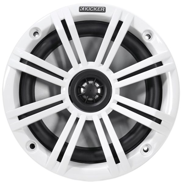 (4) KICKER 45KM654 6.5  390 Watt White Marine Wakeboard Tower Boat Speakers Fashion