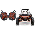 2) 6.5  Roll Cage Roll Bar Tower SSV Speakers for Polaris RZR XP XP4+Red Grills For Cheap