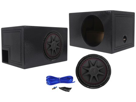 Kicker 43CVR122 COMPVR 12  800 Watt Car Audio Subwoofer+Vented Sub Box Enclosure Discount