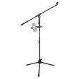 Rockville Microphone Stand w Boom+Tripod Base+360° Swivel Smartphone Mount Hot on Sale