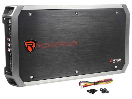 Rockville RXA-F2 2400 Watt Peak   600w RMS 4 Channel Amplifier Car Audio Amp Fashion