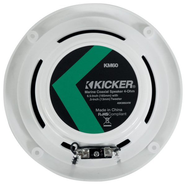 Kicker 41KM604W Dual 6.5  KM-Series 150W Marine Wakeboard Tower Speakers Cheap