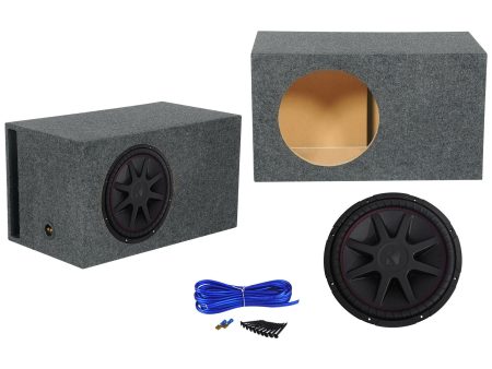 Kicker 43CVR152 COMPVR 15  1000 Watt Car Subwoofer+Vented Sub Box Enclosure Cheap