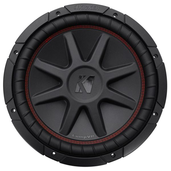 (2) Kicker 43CVR124 COMPVR 1600 Watt 12  4-Ohm DVC Car Subwoofers Subs CVR12-4 on Sale