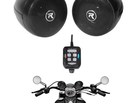 Rockville Motorcycle Bluetooth Audio System Handlebar Speakers For Honda CBF600S Online Hot Sale