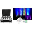 (2) JBL SRX812P 12  2000w Powered DJ PA Speakers+Stands+Mics+Facade+White Lights Online