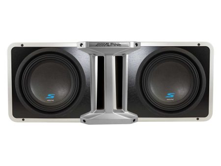 (2) Alpine S-SB10V Loaded 10  600w S-W10D4 Subwoofers+Ported Sub Enclosure Box Cheap