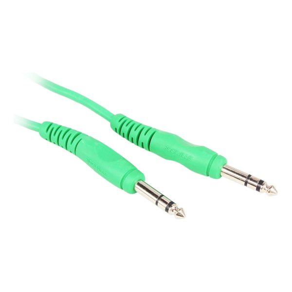 24 Rockville RCTR110G Green 10  1 4   TRS to 1 4   TRS  Cable 100% Copper Cheap