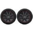 (2) Kicker 43CVR124 COMPVR 1600 Watt 12  4-Ohm DVC Car Subwoofers Subs CVR12-4 on Sale