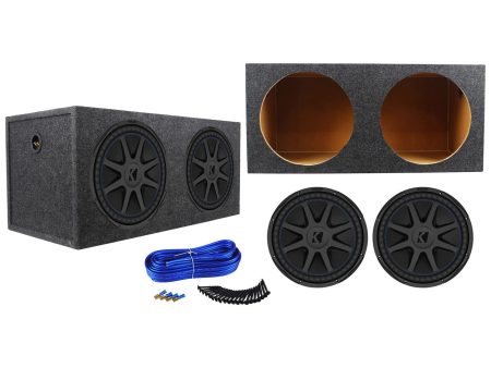 (2) Kicker 44CVX154 15  CVX 2000w RMS Car Subwoofers+Sealed Sub Box Enclosure Discount