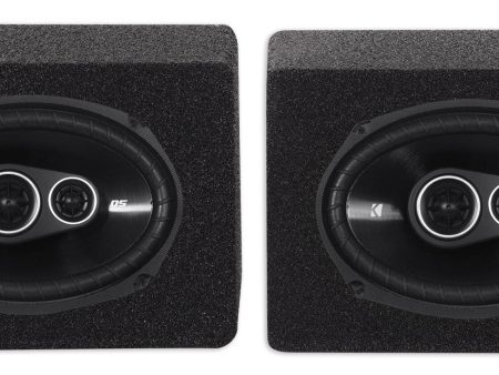 (2) Kicker 43DSC69304 DSC6930 6x9 360w 3-Way Car Speakers+(2) Enclosures DS693 Hot on Sale