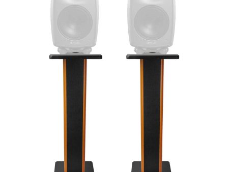 (2) Rockville 28  2-Tone Studio Monitor Speaker Stands For Genelec 8351A on Sale