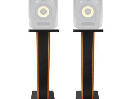 (2) Rockville 28  2-Tone Studio Monitor Speaker Stands For KRK VXT-4 Monitors Sale