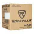 4) Rockville White 4  Tower Speakers+Memphis Amp+Bluetooth CTRL For ATV UTV Cart Supply