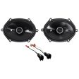 Kicker 6x8  Rear Speaker Replacement Kit For 2005-2007 Ford F-250 350 450 550 Online Hot Sale