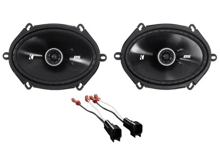 Kicker 6x8  Rear Speaker Replacement Kit For 2005-2007 Ford F-250 350 450 550 Online Hot Sale