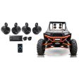 4) Polk Audio 6.5  Tower Speakers+Alpine Amplifier+Bluetooth Switch RZR ATV UTV Online now