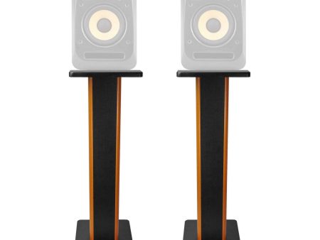 (2) Rockville 28  2-Tone Studio Monitor Speaker Stands For KRK V6 S4 Monitors For Sale