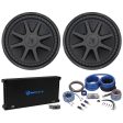 (2) Kicker 44CVX152 Comp VX CVX 15  4000w Car Subwoofers+Mono Amplifier+Amp Kit For Discount