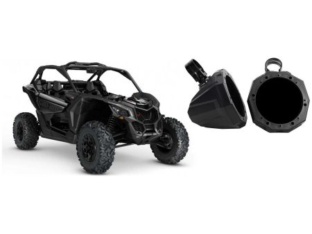 Pair 6.5  Roll Cage Tower Bar Speaker Pod Enclosures for Can-Am Maverick+4-Seat For Discount