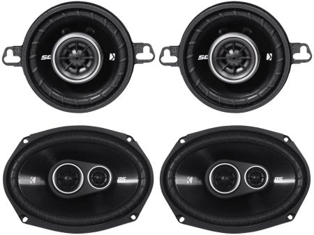 2) Kicker 43DSC69304 DSC6930 6x9 Car Speakers+2) 43DSC3504 DSC350 3.5  Speakers Online Sale