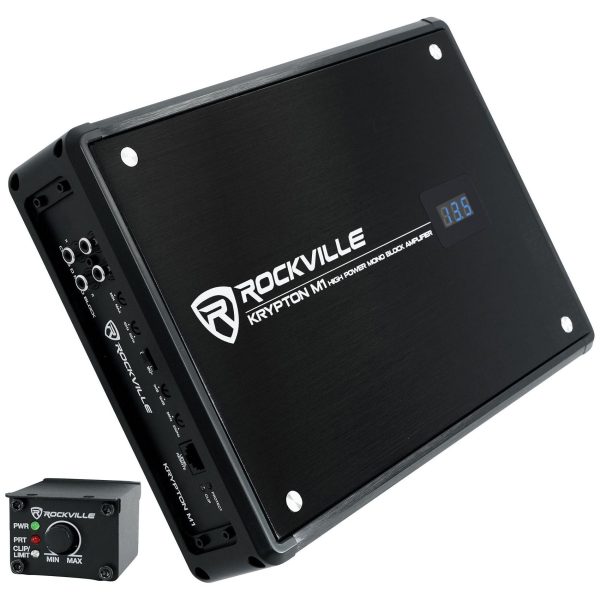 2) Rockville W65K9D4 6.5  1000w Car Subwoofers+Sealed Box+Mono Amplifier+Amp Kit Hot on Sale