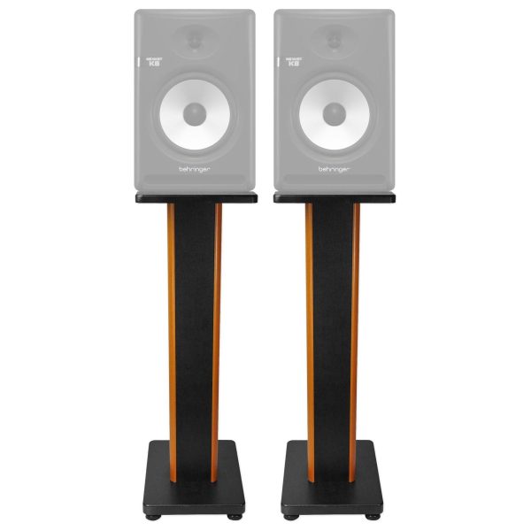 (2) Rockville 28  2-Tone Studio Monitor Speaker Stands For Behringer NEKKST K8 on Sale