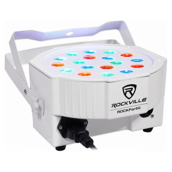 24) FARENHEIT FHB-118 LED RGB DMX LED PAR Wash Lights+Controller+24) Cables+Bags Discount