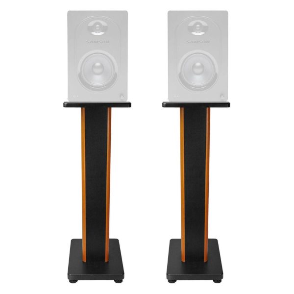 (2) Rockville 28  2-Tone Studio Monitor Speaker Stands For Samson M50 Monitors on Sale