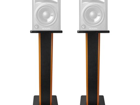 (2) Rockville 28  2-Tone Studio Monitor Speaker Stands For M-Audio AV42 Monitors Discount