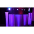 (8) Rockville BATTERY PAR 50 White Rechargeable DMX DJ Wash Lights+Crank Stands on Sale