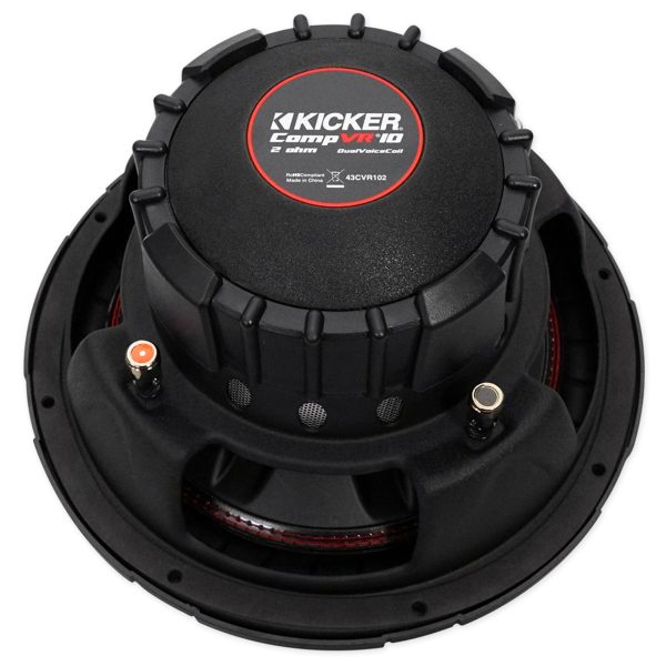 Kicker 43CVR102 COMPVR 10  700 Watt Car Subwoofer Sub+Mono Amplifier+Amp Kit For Sale