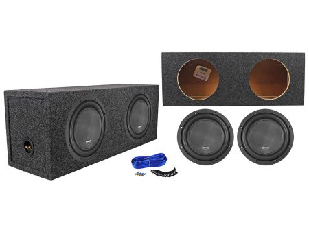 2) American Bass XR-10D2 2000w 10  Car Audio Subwoofers+Sealed Sub Box Enclosure Online