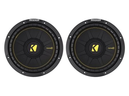 (2) KICKER 44CWCS104 CompC 10  1000w SVC 4-Ohm Car Audio Subwoofers Subs CWCS104 For Discount