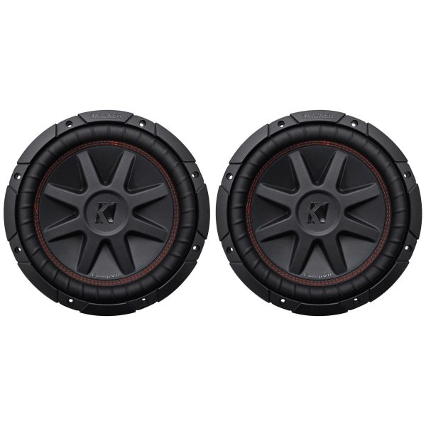 (2) Kicker 43CVR104 COMPVR 1400 Watt 10  Car Stereo Subwoofers Subs CVR10-4 Online now