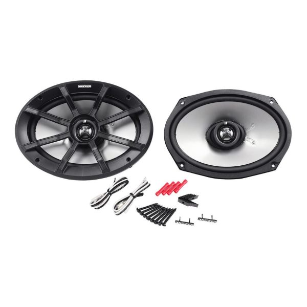 2 Kicker 6x9 Tower Speakers+2Ch Amplifier+Bluetooth Control Polairs RZR ATV UTV For Sale