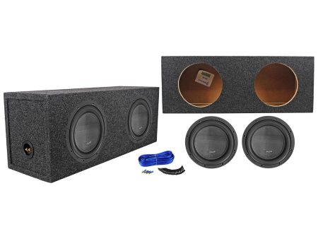 2) American Bass XR-10D4 2000w 10  Car Audio Subwoofers+Sealed Sub Box Enclosure Online Sale