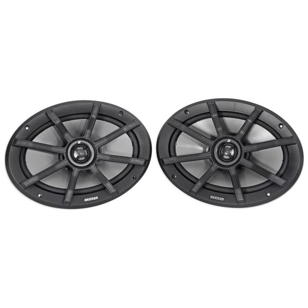 (2) Kicker 40PS692 6x9  ATV UTV RZR Polairs Motorcycle Speakers+Waterproof Wire For Discount