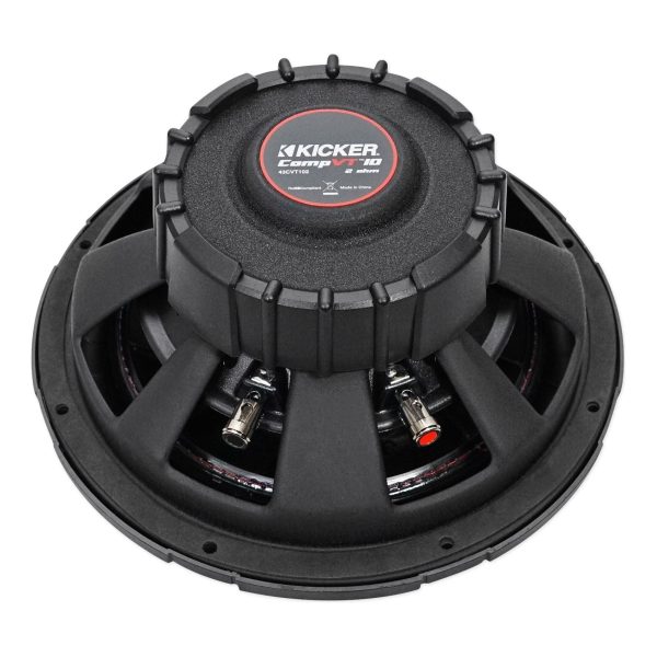 Kicker 43CVT102 COMPVT 10  800w Shallow Subwoofer+Sub Box+Mono Amplifier+Amp Kit Sale