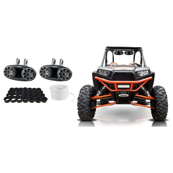 Kicker 6.75  300w Rollbar Rollcage Tower Speakers For Polaris ATV UTV RZR CART Online Hot Sale