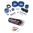 Rockville RXC2D 2 Farad Stiffening Capacitor + Rockville RWK41 4 AWG Amp Kit For Discount