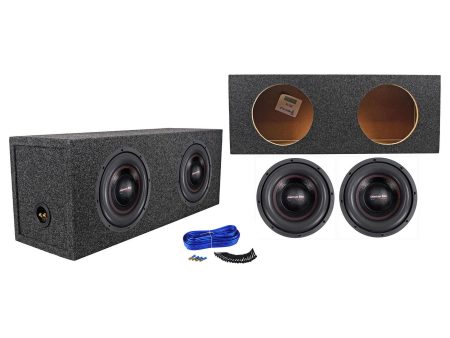 (2) American Bass XFL-1022 2000 Watt 10  Subwoofers+Sealed Sub Box Enclousre For Sale