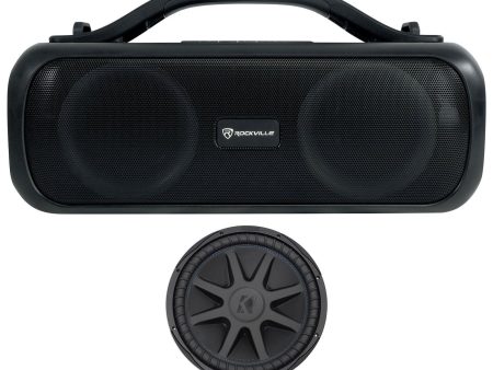 Kicker 44CVX152 Comp VX CVX 15  2000 Watt Car Subwoofer+Free Bluetooth Speaker Hot on Sale