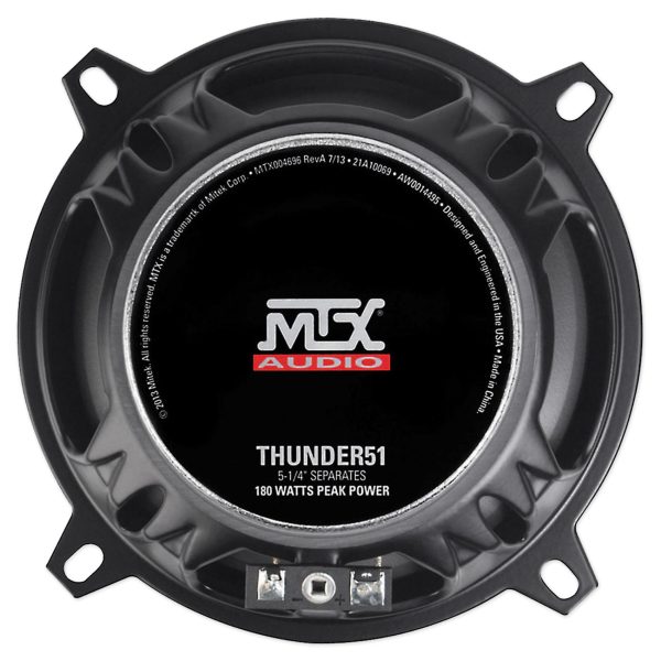 (2) Pairs MTX THUNDER51 5.25  360w Car Component Speakers Multi-Mount Tweeters Online now